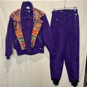 FERA Vintage Two Piece Ski Set Women’s Size 8